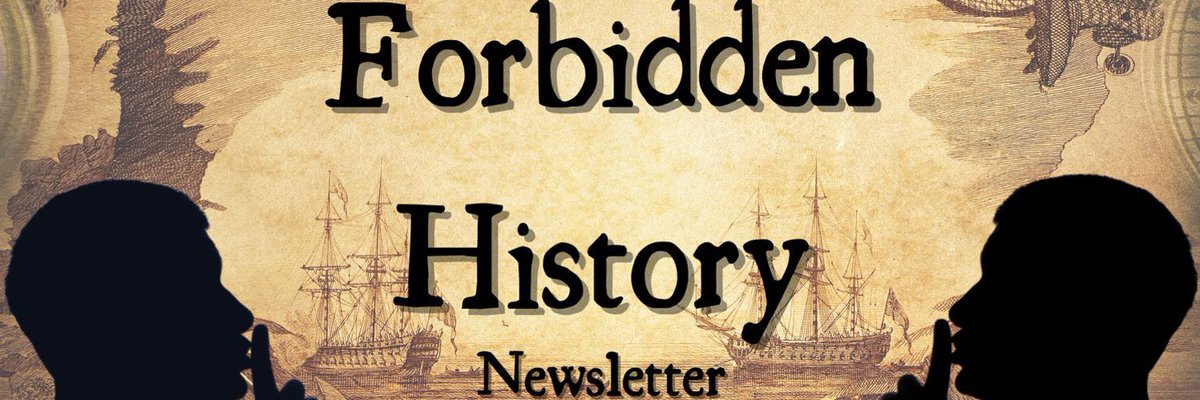 We sent this email our hours ago. If you want to be the first to read our threads (with more detail) before they hit Twitter, subscribe to our Newsletter! http://ForbiddenHistory.Net&nbsp;