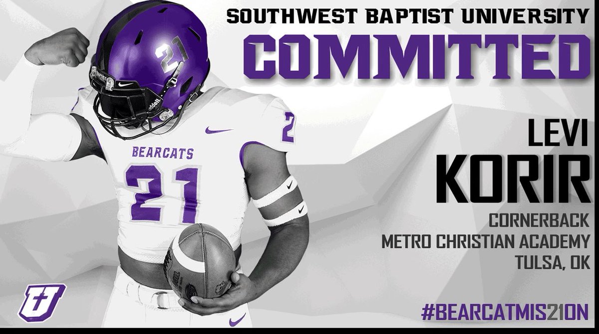 LeviKorir's tweet photo. Proud to announce my commitment to Southwest Baptist University! Huge thanks to God and everyone who helped me get here. More than ready to get to work!💪🏾🟣⚫️ https://t.co/CLC8V12NzX