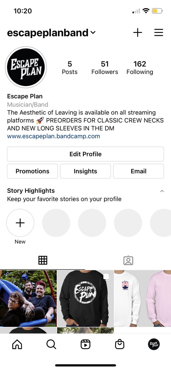 EscapePlanBand's tweet photo. We are on the gram now! Go follow us and tell your grandma to as well! https://t.co/xOj0LkjG3D