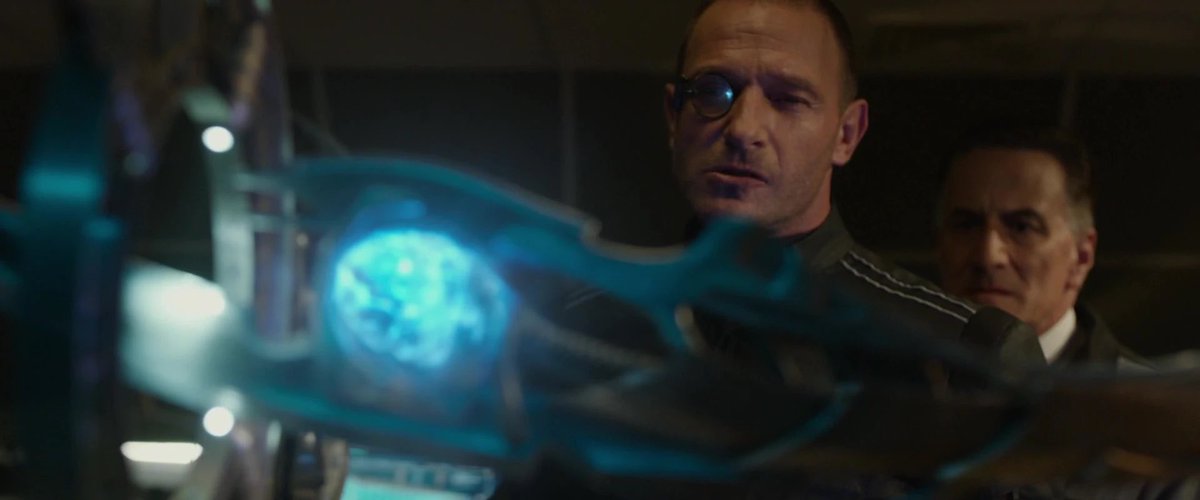 So remember when S.H.I.E.L.D. lost Loki’s scepter after the Battle of NY? That scepter was used to experiment on Wanda by none other than Hydra Scientist Baron Von Strücker. Wanda is remembering her time with Hydra. Notice the time on the clock and the number for their house.