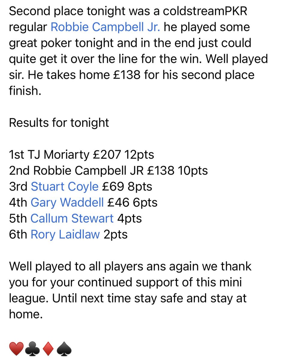 ColdstreamPKR's tweet photo. REDPATH TOOL HIRE MINI LEAGUE 

Game 2 https://t.co/CZy9FL91uQ