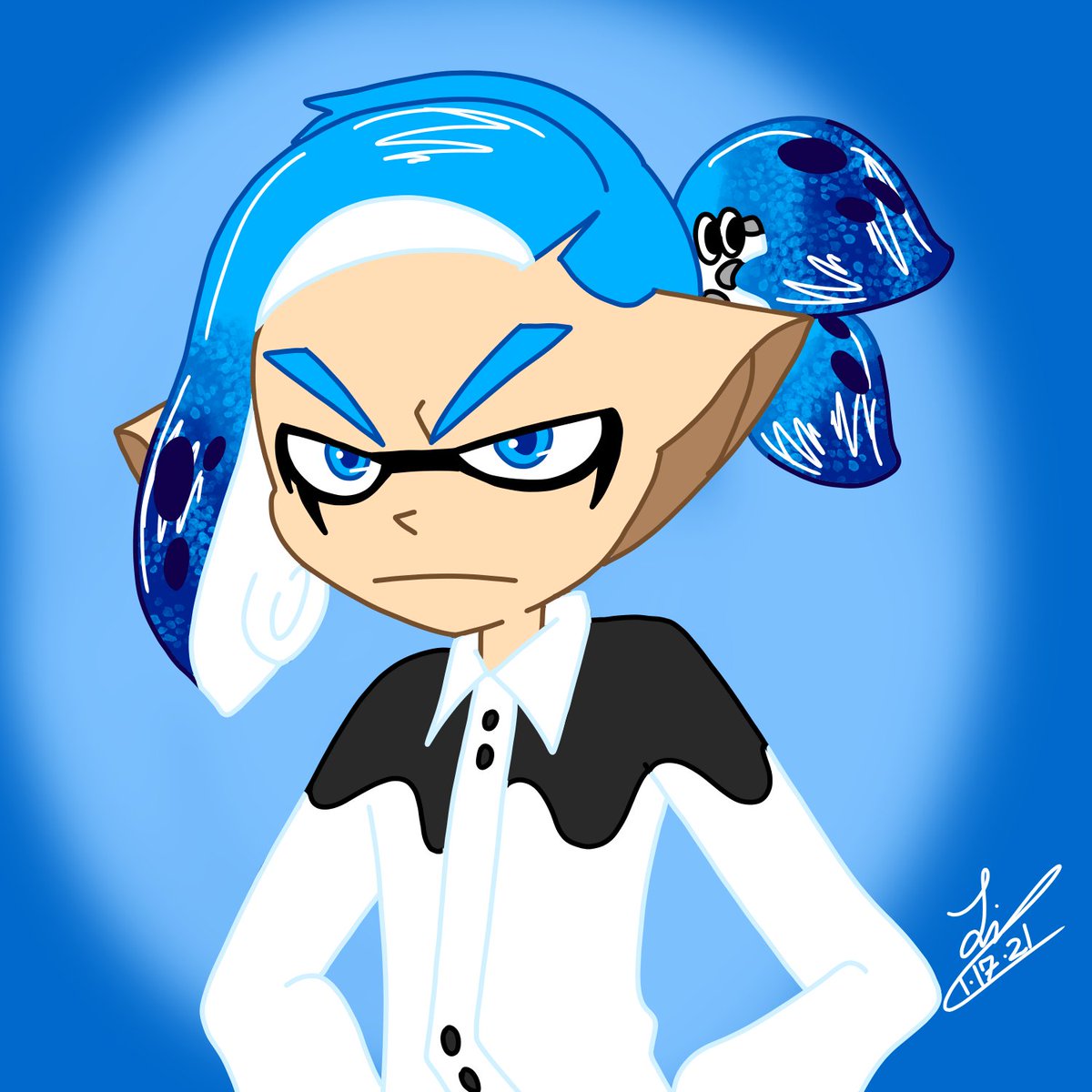 SnowyWolf665's tweet photo. Needed to edit my child- #splatooncoroika #coroika #inkfall #inkfallcoroika https://t.co/OyYMVVmrag
