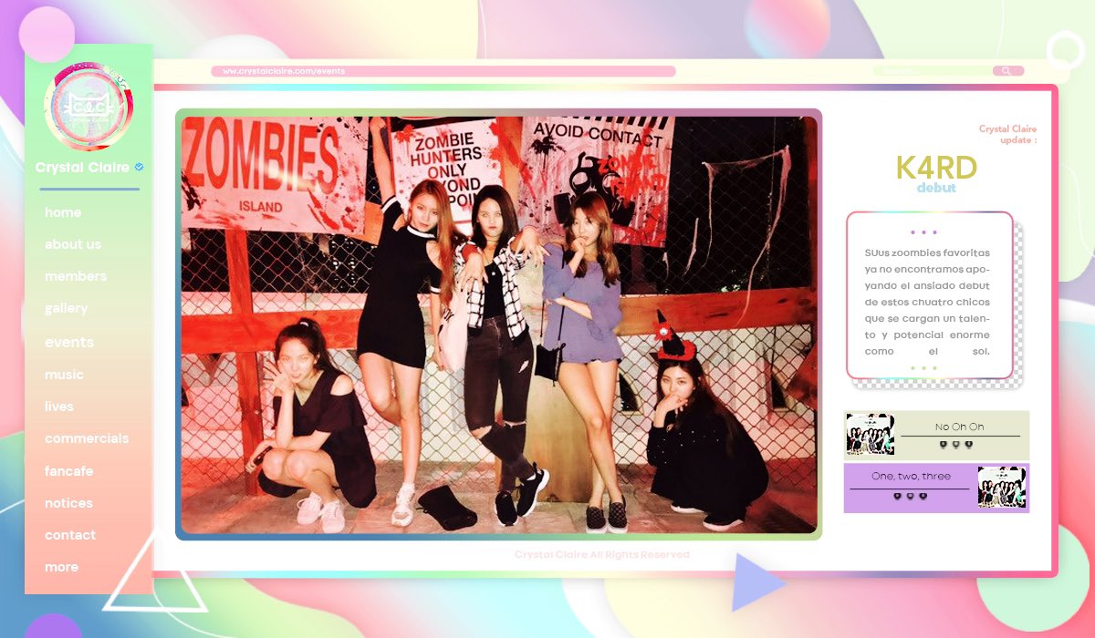 TWT_CLC's tweet photo. ' @🧩 * * cleαr lıkə__,⊹ [ 𝐂𝐑𝐘𝐒:𝐓𝐀𝐋 ] we αre 𝐂𝐋𝐂! › ıt's * ⃗. 種 O1.17 : 到達 ꜜ #K4RDEBUT #OHNANASOTY ･

Sus Zombies favoritas y bellas ya llegaron a ser las más preciosas en el gran debut de este cuarteto que tiene un talento enorme y genial. https://t.co/nD9A9dQiPx