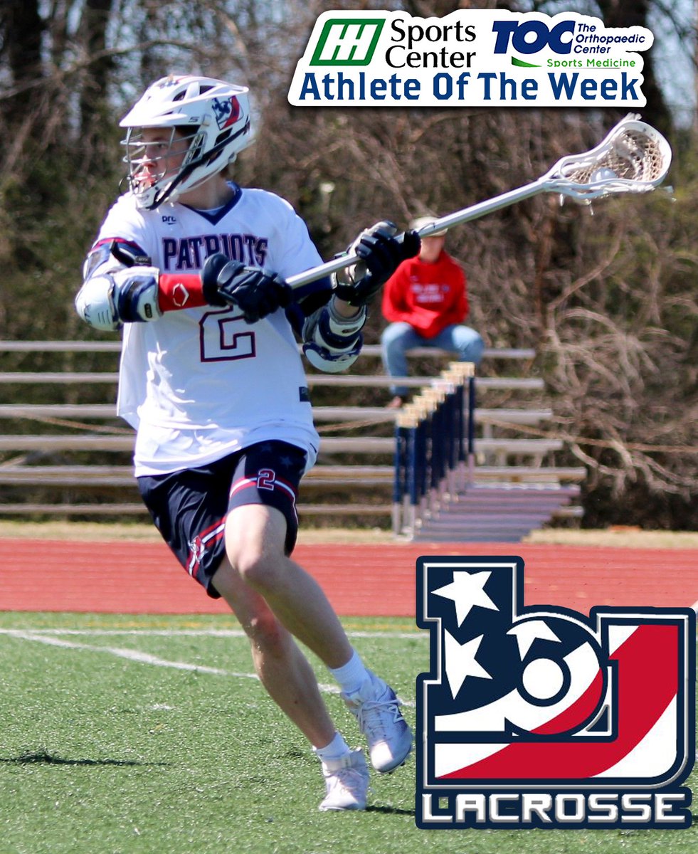 bobjoneslax's tweet photo. Congratulations to Senior Patriots Lacrosse Attackman, @baylinnavarro for being the TOC / Huntsville Hospital Athlete of the Week. #playeroftheweek #bobjoneslax #patriotslax #patriotslacrosse #bjhslax #lacrosse #lax #senioryear 🇺🇸🇺🇸🇺🇸🥍🥍🥍 https://t.co/UMX9Kflotf