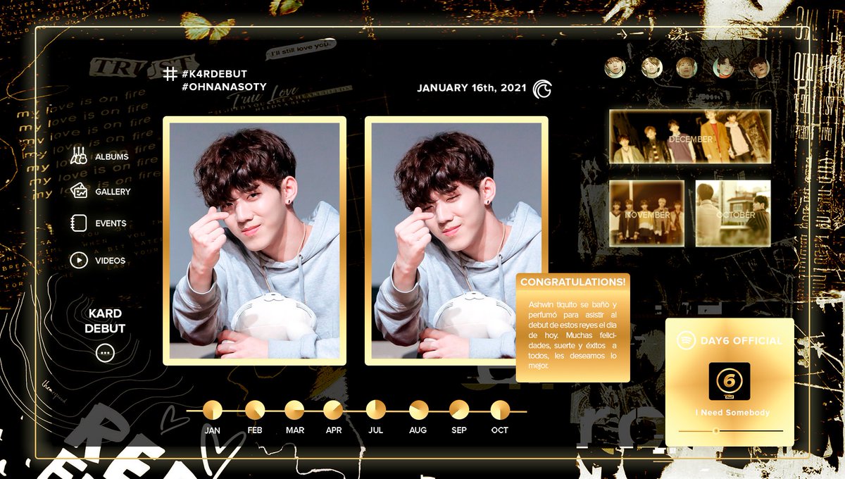 DAY6TW's tweet photo. ⠀⠀،  🗓️ ❜ .⠀save * ¡  t͟he⠀@d.𝗮𝘁𝗲̄  :  [ 𝗗𝗔𝗬𝟲 *  \ . 📸 ] ⠀, ,⠀— ⌗attendıng₊ ' _ 𝗲 𝘃 𝗲 𝗻 𝘁 𝘀  : #K4RDEBUT % #OHNANASOTY.

Ashwin se bañó y perfumó para asistir al gran debut de este increíble grupo. ¡Felicidades! Les deseamos mucha suerte. https://t.co/RJWZTiVARm