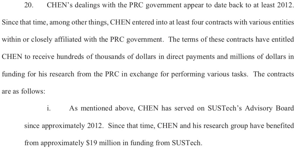 20. i. McCarthy repeats himself, but then makes a crucial mistake.I repeat myself. The funding raised from SUSTech is NOT for his own research group, but is for a Center  @MIT, on behalf of MIT, and signed by the MIT officials. See announcement online  https://news.mit.edu/2018/centers-mechanical-engineering-research-education-mit-sustech-0619