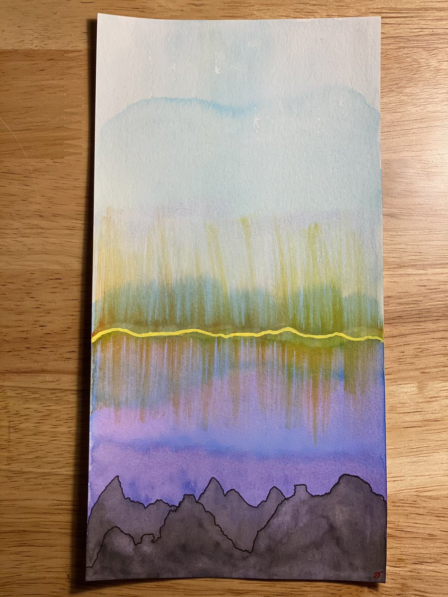 nftSmithy's tweet image. Decompress + no internet = art. A thread. #sketchbox #watercolors