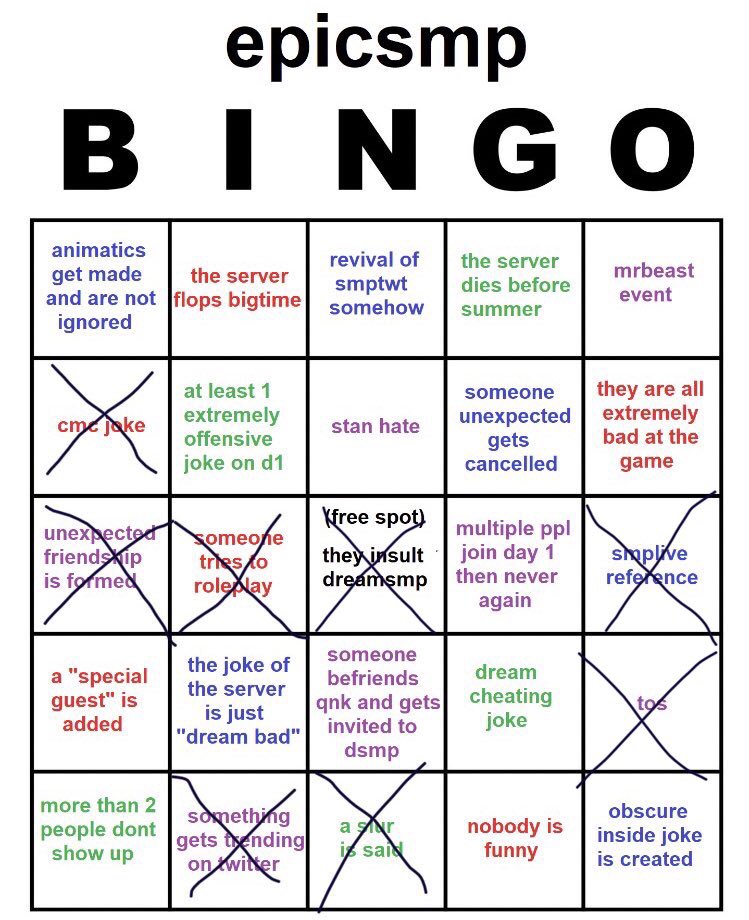 explainingtech4's tweet image. updates, not even the second day and we almost have bingo!! #epicsmp