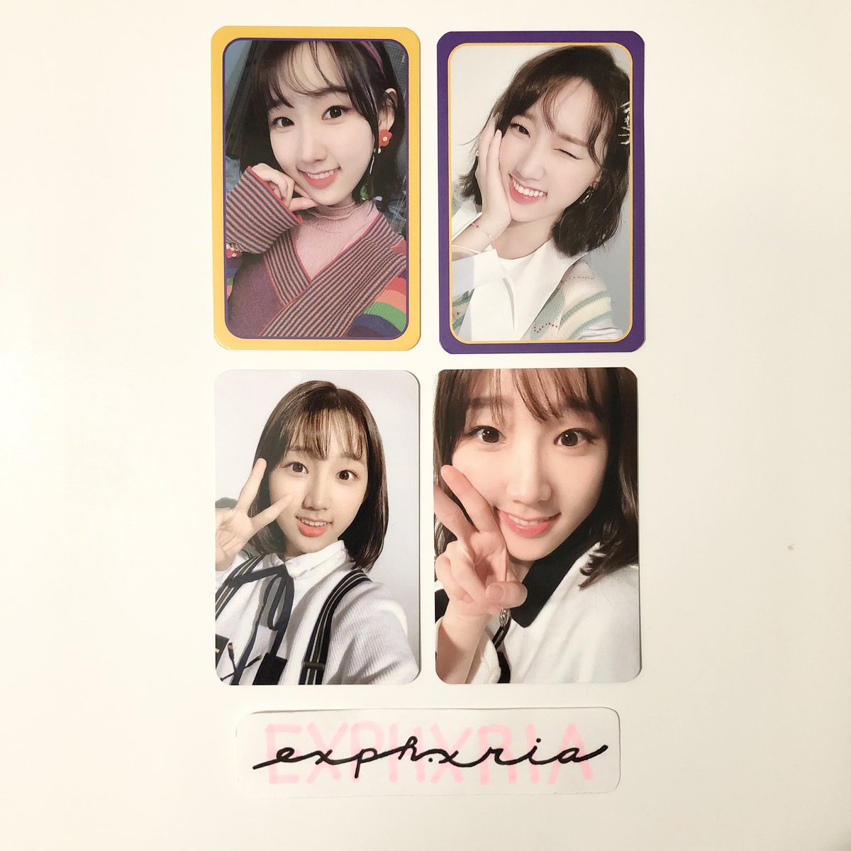 wts/t weeekly we can jiyoon pcs

$6 shipped per regular ; $8 shipped per preorder (+$1.00 ww)

please dm for availability and read the first 3-4 infos in my carrd exphxria.carrd.co

tags 🏷 photocard soojin jiyoon monday soeun jaehee jihan zoa mmt makestar