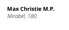 The Rt. Hon. Max Christie, P.C. M.P. O.C. tweet media