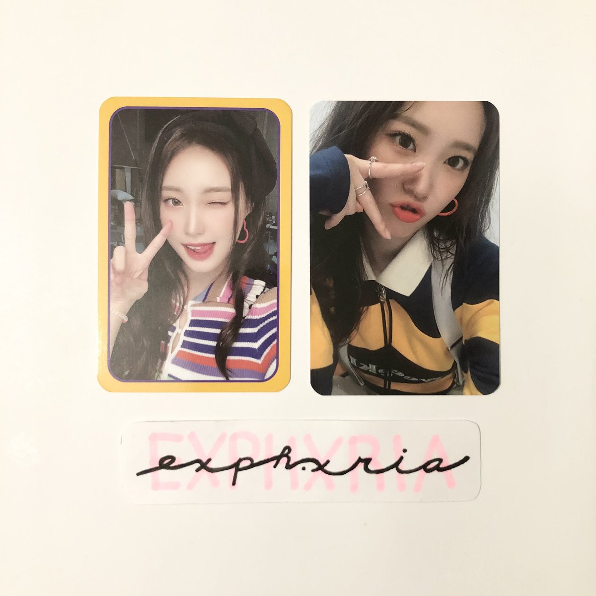 wts/t weeekly we can zoa pcs

$6 shipped per regular ; $8 shipped per preorder (+$1.00 ww)

please dm for availability and read the first 3-4 infos in my carrd exphxria.carrd.co

tags 🏷 photocard soojin jiyoon monday soeun jaehee jihan zoa mmt makestar