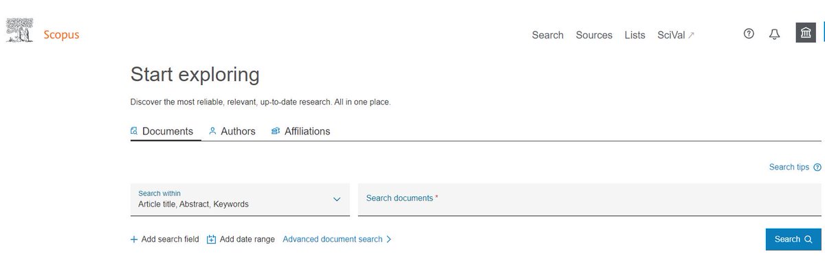 LibraryACU's tweet photo. Launched today, the new @Scopus homepage with an improved search form, makes discovering relevant, up-to-date information easier. Access Scopus from the library Databases A-Z Listing https://t.co/QVqaWm66C6 and #askyourlibrarian about using Scopus https://t.co/kf3Zm97oVF