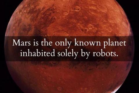 Mars, the only known planet inhabited solely by robots https://t.co/spLPSgZbOB