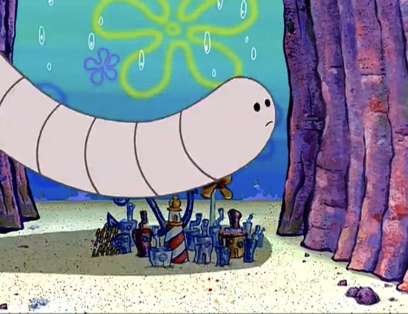 Spongebob Sandy Spongebob And The Worm