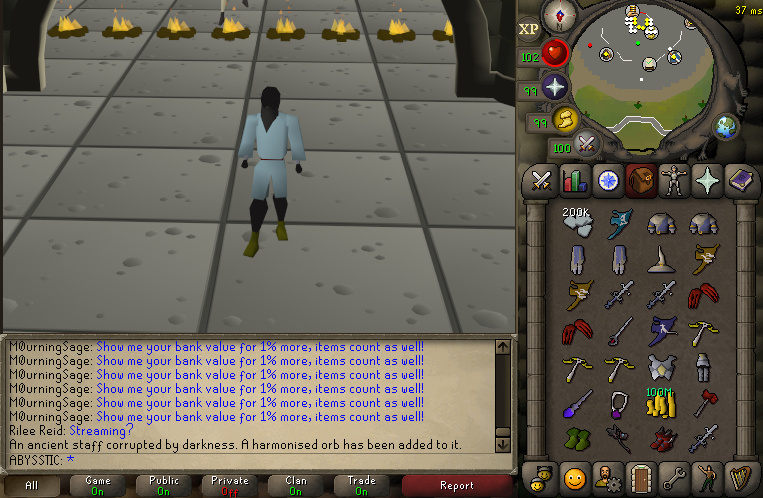 AbyssOSRS's tweet image. 4 BILL+ OSRS GIVEAWAY 💰

Duel Arena has been good to me and 2021 so far has been amazing so why not give back and sell out a little bit 💀 

Picking 3 Winners on Feb 1 📅

To Win⭐️:

- Like This Post &amp;amp; Follow ♥️
- Retweet this Tweet ♻️
- Comment &amp;amp; Tag 3 Others ⚡️

GL GL👆
