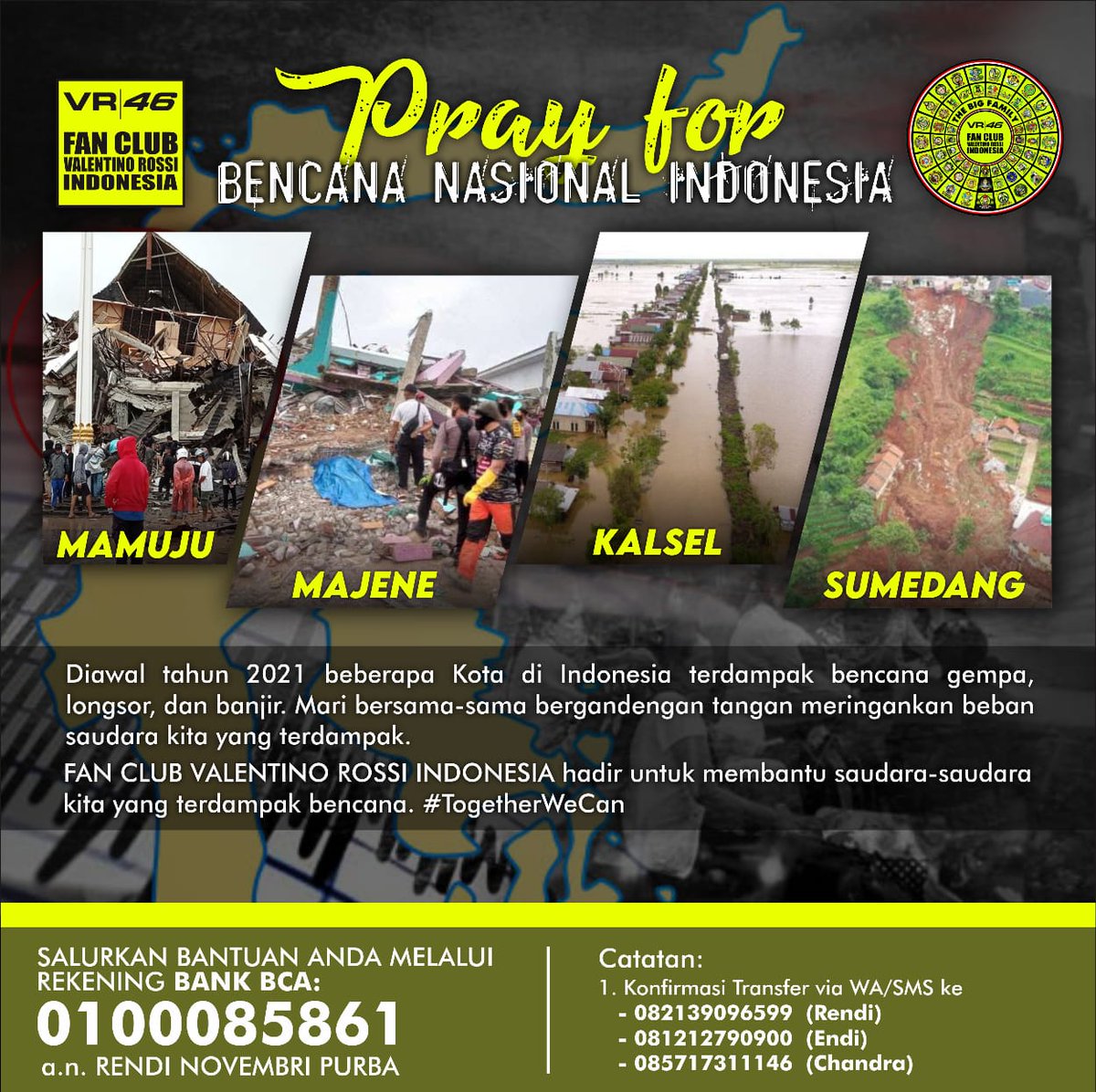 #PrayForSulawesiBarat 
#PrayforKalimantanSelatan 
#Prayindonesia 
#PrayForSumedang