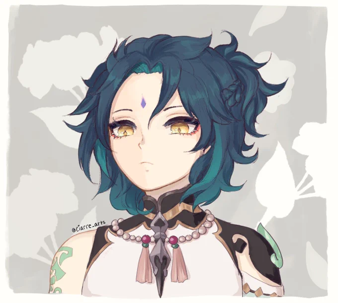 albedo and xiao hair swap! #GenshinImpact #原神 