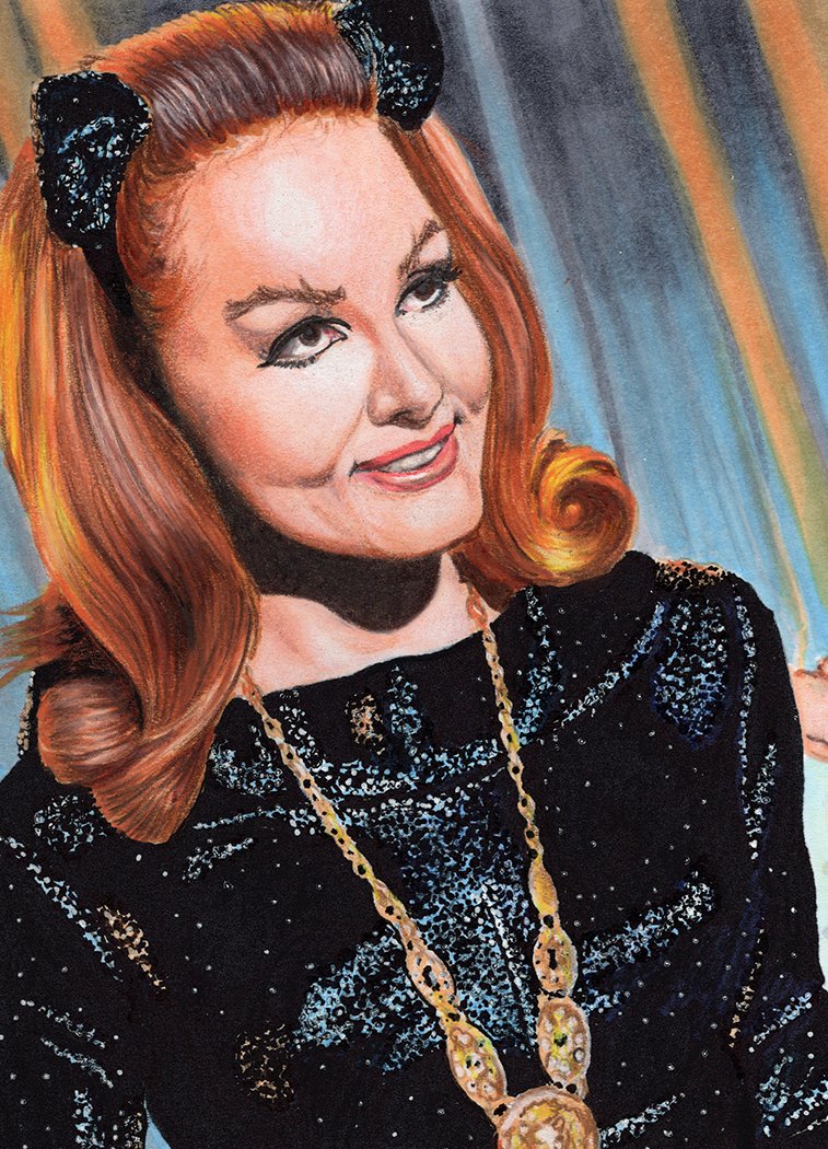 ArtAssistance's tweet photo. Giddy with delight I watched the 1966 #batman as a child. My first childhood crush #JulieNewmar as #Catwoman  #batman1966 #billfinger #bobkane #theCatwoman https://t.co/spR9u86zcy