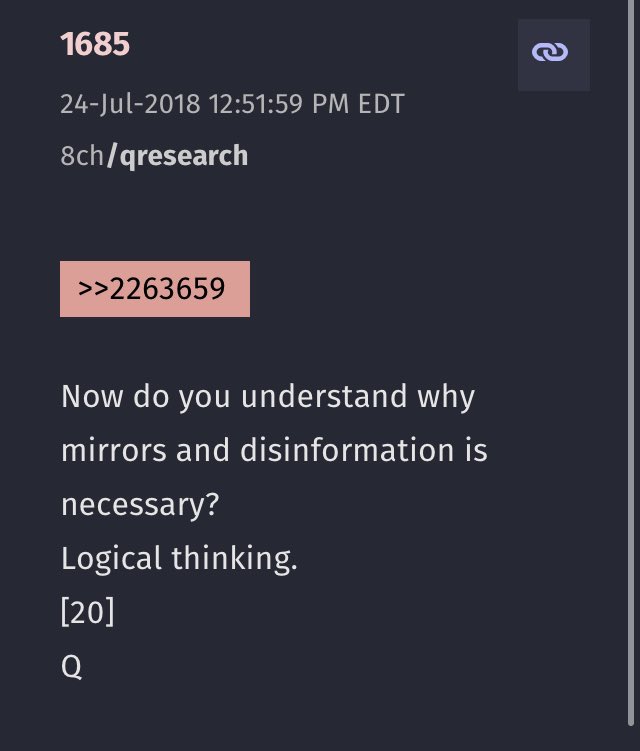 Disinformation was necessary. Not for them, but for us. The best part? When you need to use disinfo, it has to be introduced within many truths to be believable. In the process of using Anons to develop a base of "perceived terrorists," they woke us up to actual truths. MANY.