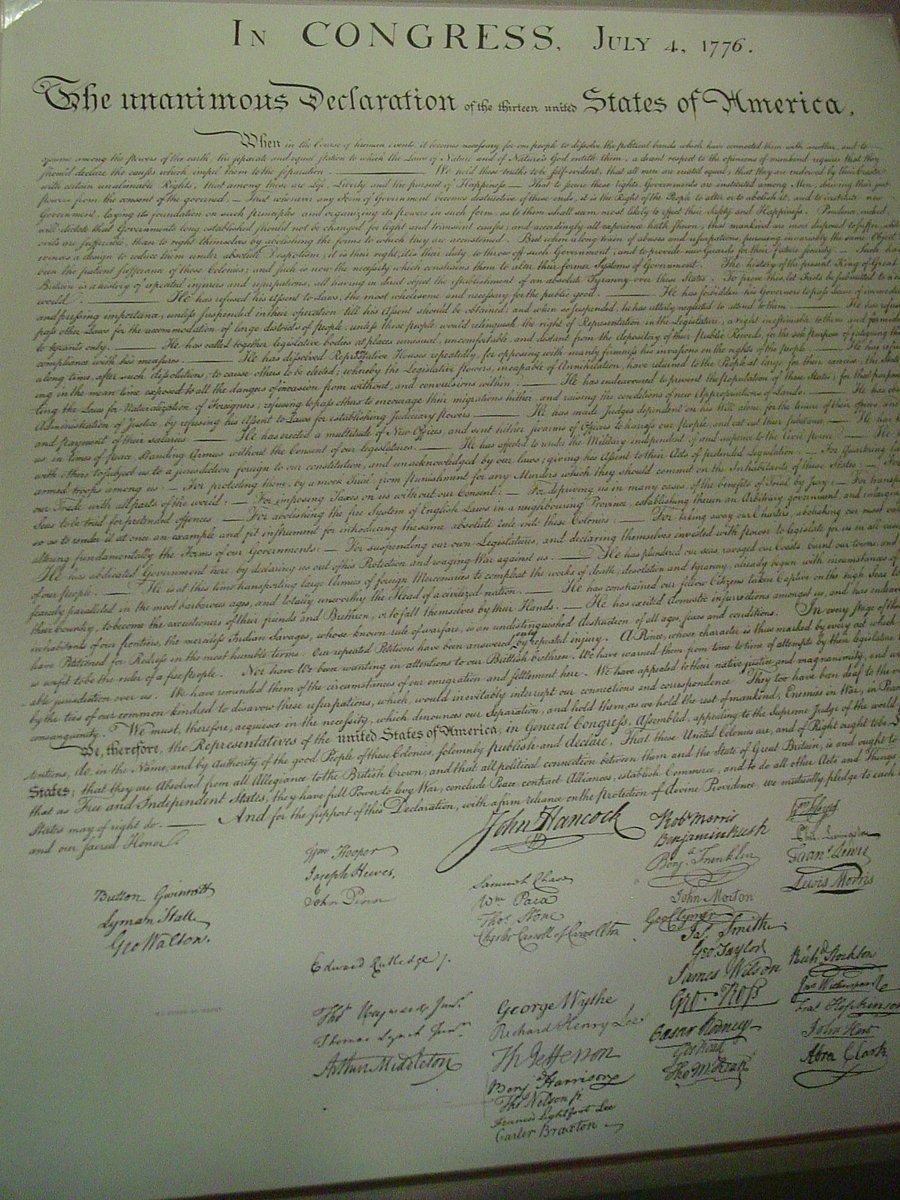 The 1st time I ever got to see the Declaration of Independence was when I was invited to the '09 Inauguration of  @BarackObama &  @JoeBidenWe hold these truths to be self-evident, that all men are created equal, that they are endowed by their Creator w/ certain unalienable Rights