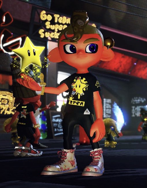 TrueBlueDomi's tweet photo. Didn’t get to play as much of the #splatfest as I wanted too but did get to play with all my friends :) Lucky had a good time 💛

#splatoon2 #octoling #octoboy #nintendo https://t.co/49YDCFChSp
