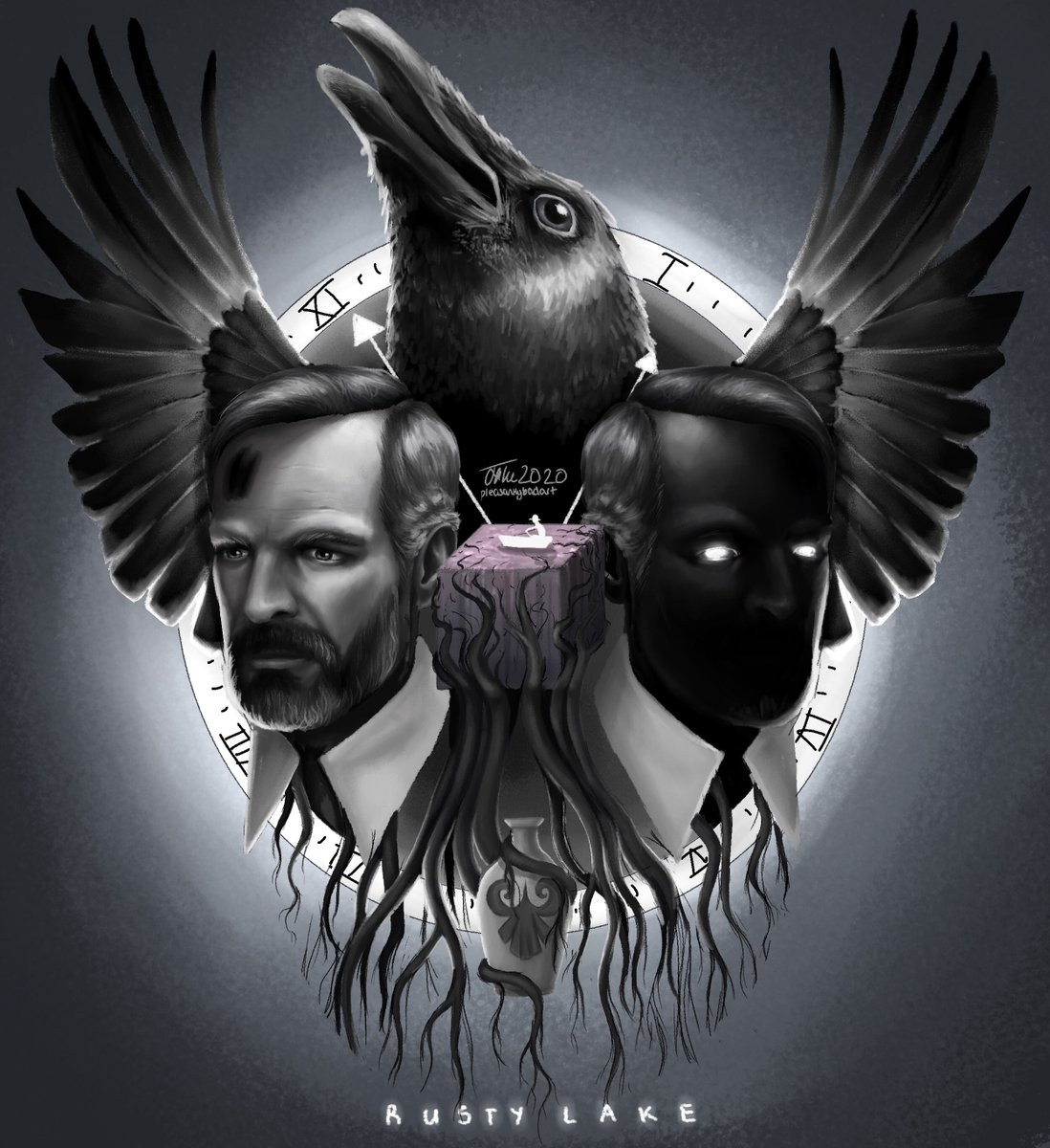 concertfmajor's tweet photo. Hi all, I'm Jamie. They/them pronouns. I'm a young digital artist from Australia who mostly works in b&amp;w. I specialise in unsettling/bizarre art w/ a good dose of star trek fanart ahaha :) Nice to meet you! #art #artistsontwitter #digitalart #realism #surreal #youngartist https://t.co/zKf93doFB2