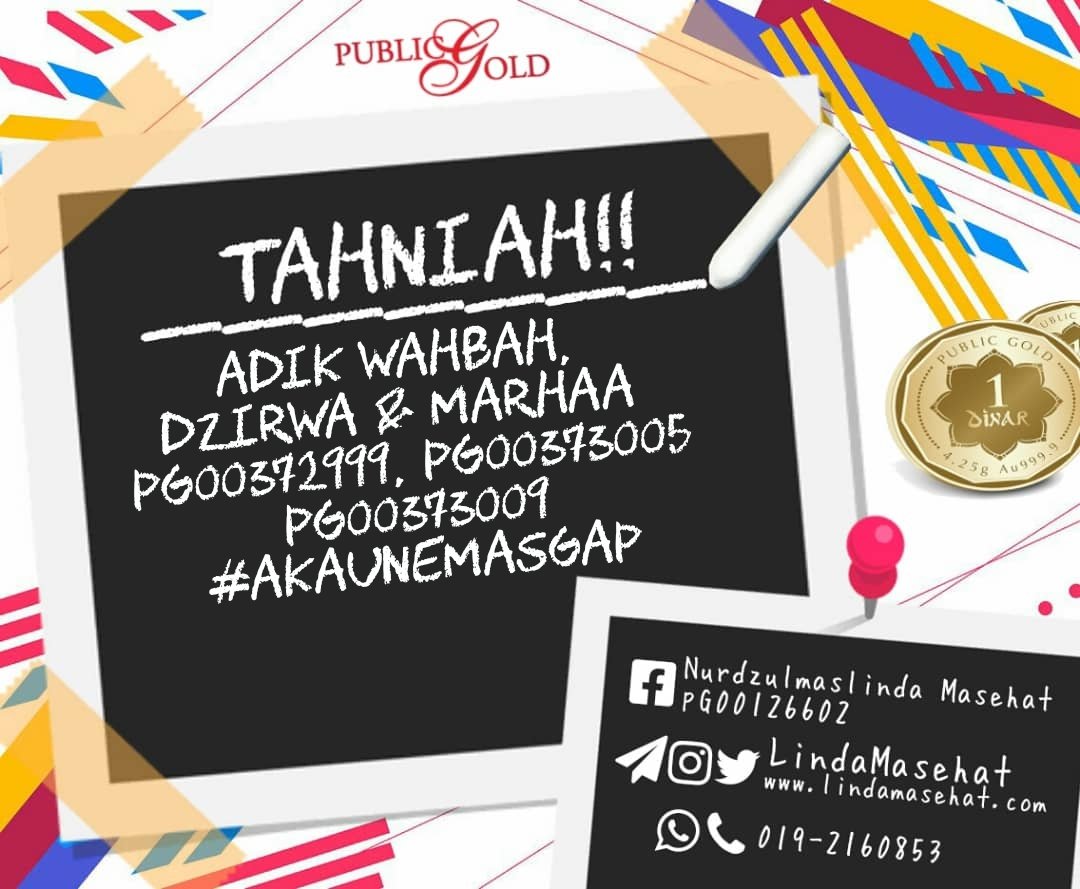 lindamasehat's tweet photo. 18hb Januari 2021

Saya mencari 👉20 orang lagi untuk saya guide secara PERCUMA. Mula simpan emas bulan ini SERENDAH 1 gram (RM261) atau RM100 (0.3831 gram).

❌WAJIB beli setiap bulan
❌ADA komitmen

Whatsapp 👇
https://t.co/ABIGYSriaB https://t.co/3aE5vlvox6