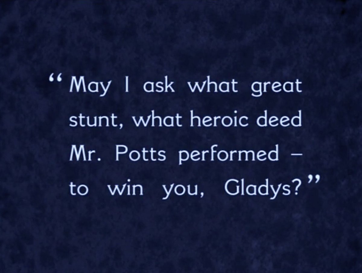 Turns out, Gladys is more interested in men who soley exist within the M25