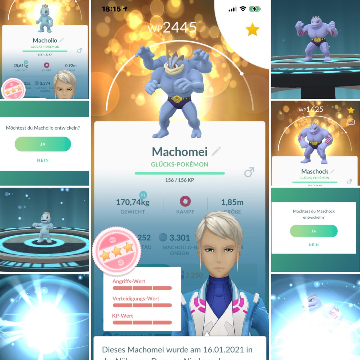 KathaBlueSky's tweet photo. Moin Moin ⚓️
Von 🏡 658 #Machollo gefangen
24 #Shiny
1 x 💯er
1 x #LuckyPokemon 💯er
230 XL 🍬
#PokemonGOCommunityDay
#PokemonGO
#Luckytrade https://t.co/lDz88AaDrD