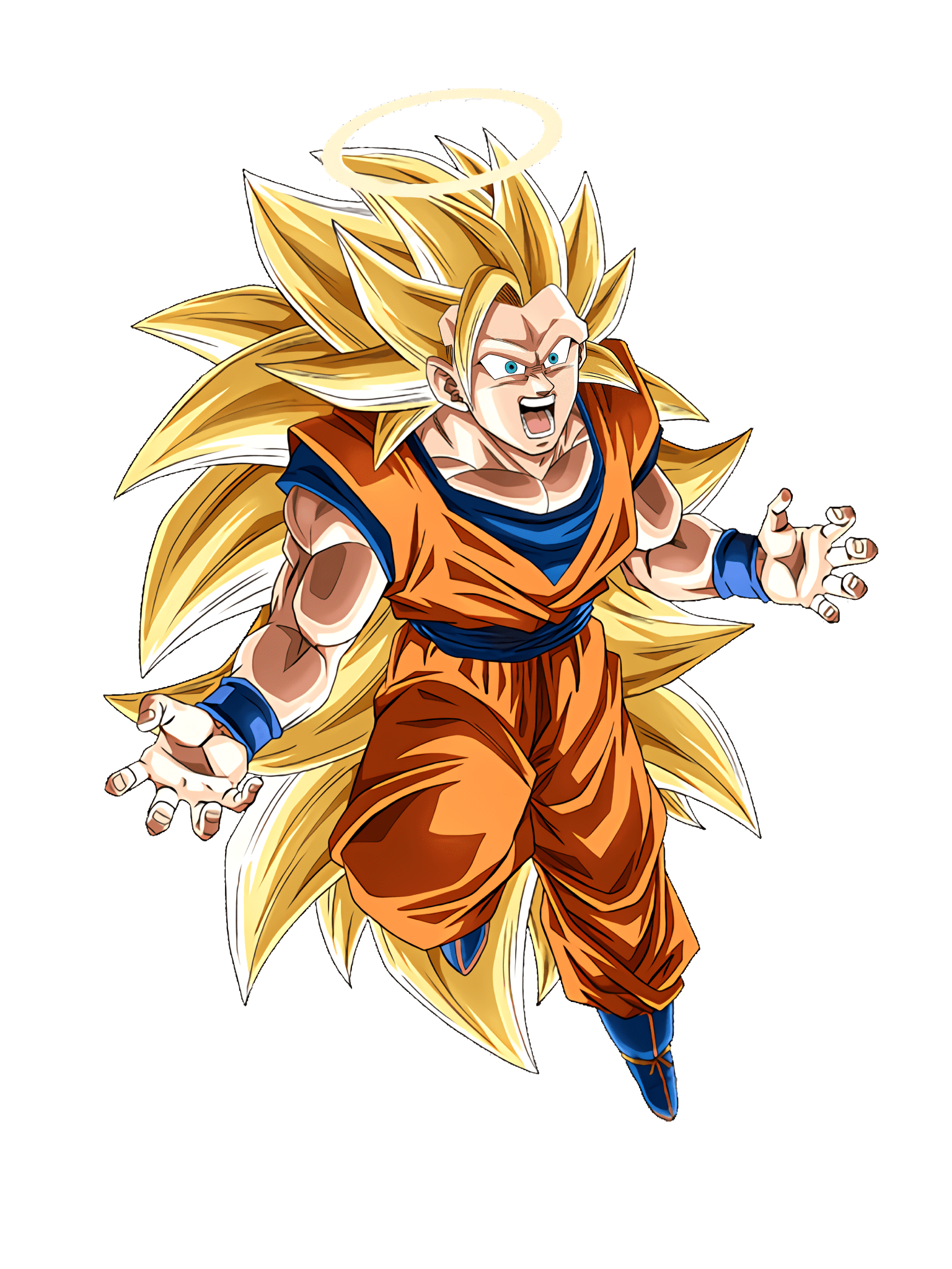 ドッカン高画質透過素材 超サイヤ人3孫悟空 天使 T Co Pahg38urvl Twitter