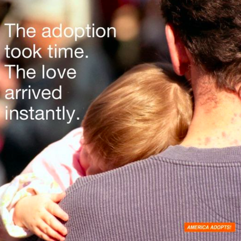 AmericaAdopts's tweet photo. “The adoption took time. The love arrived instantly.” Learn more about adoption at https://t.co/gW8Aix75uV #hopetoadopt #readytoadopt #hopingtoadopt https://t.co/4qfSWkZXwX