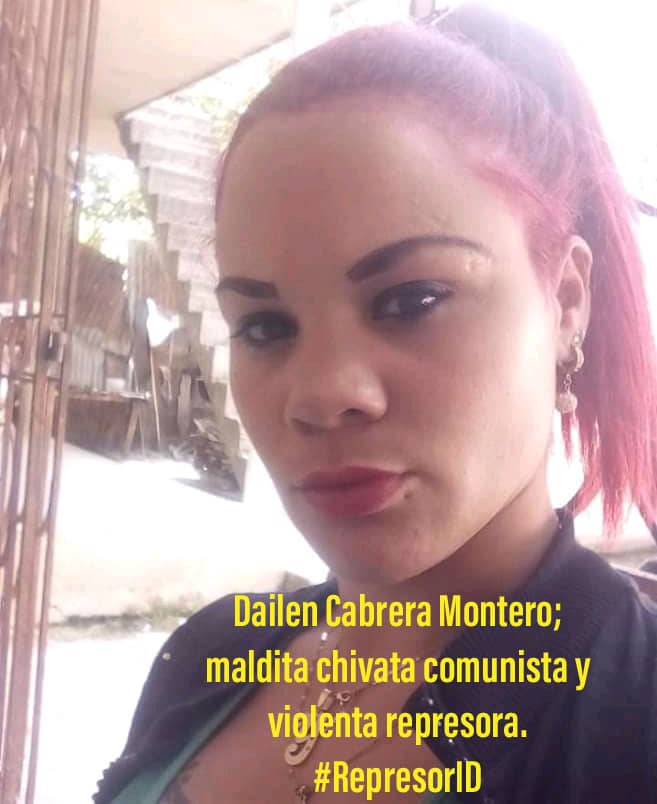 batista_falcon's tweet photo. Familia Miranda Leyva 
Esta esbirra comunista, Dailen Cabrera Montero, junto a su marido Yunior Oscar Ramírez González y Anna Karine Rodríguez Martínez son los chivatos que nos han golpeado muchas veces y que nos llevarán a juicio próximamente por un falso delito 
#RepresorID https://t.co/E4pAx8kK1x