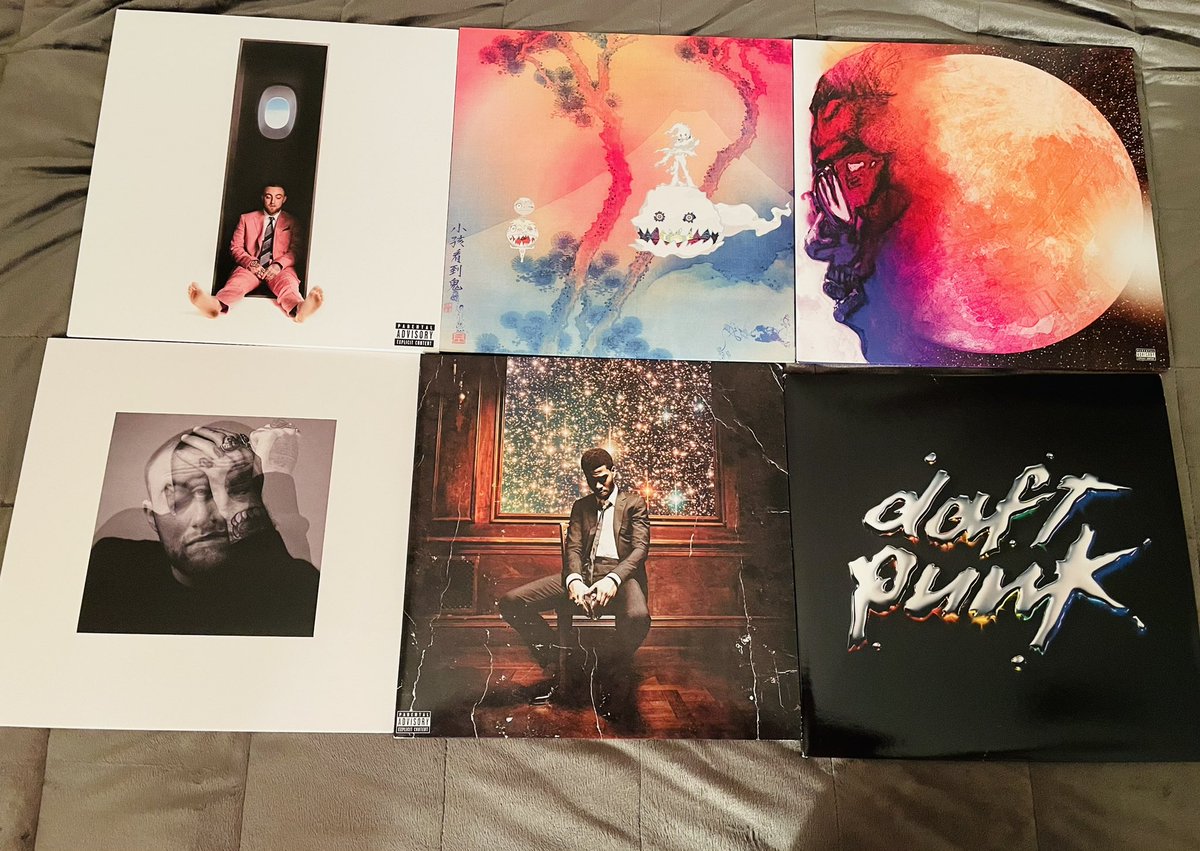 Mac Miller - Swimming Kids See GhostKid Cudi - Man on the Moon: The End of DayMac Miller - CirclesKid Cudi - Man on the Moon Vol IIDaft Punk - Discovery