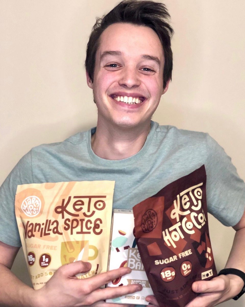 KetoBars's tweet photo. A picture (or 3) is worth a thousand words! Our new hot keto drink mixes are happiness is a cup. ☕️ Have you tried them yet? #ketobars #ketowarmups #ketohotchocolate https://t.co/eFeuHy72pU