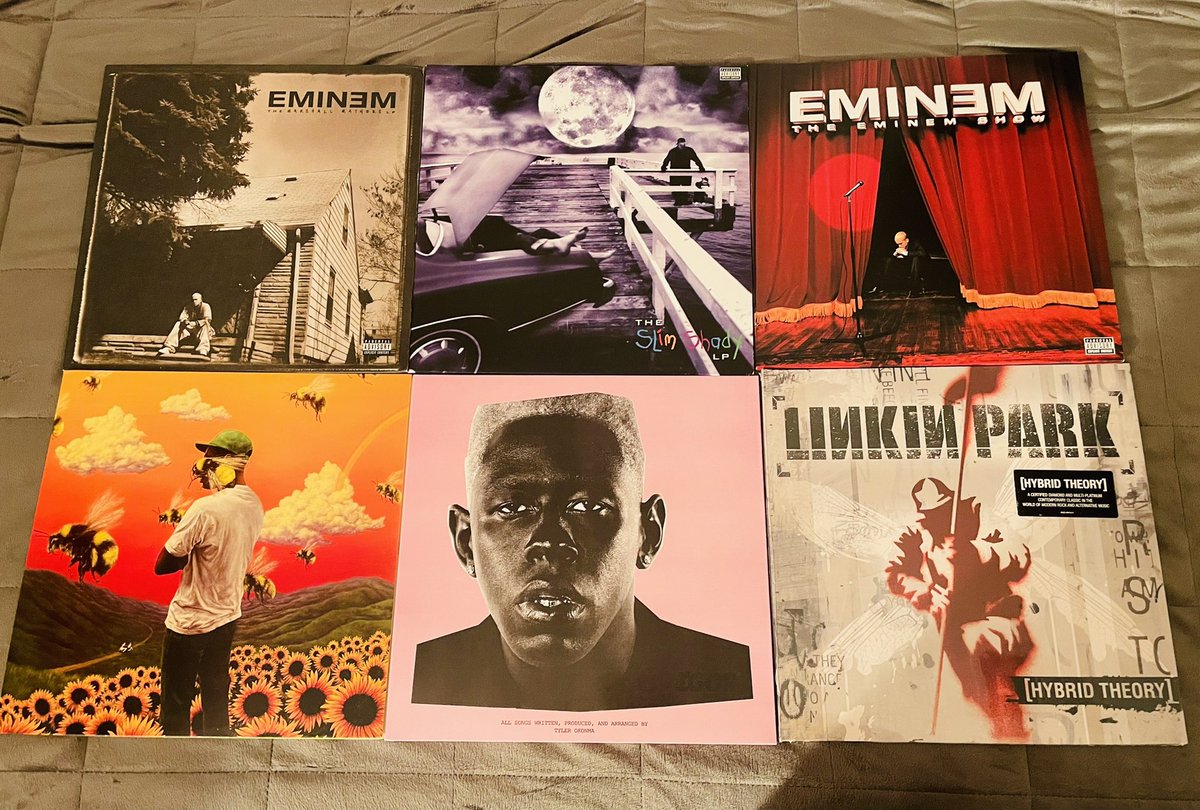 Eminem: MMLPEminem: SSLPEminem: The Eminem ShowTyler, the Creator: Flower BoyTyler, the Creator: IgorLinkin Park - Hybrid Theory