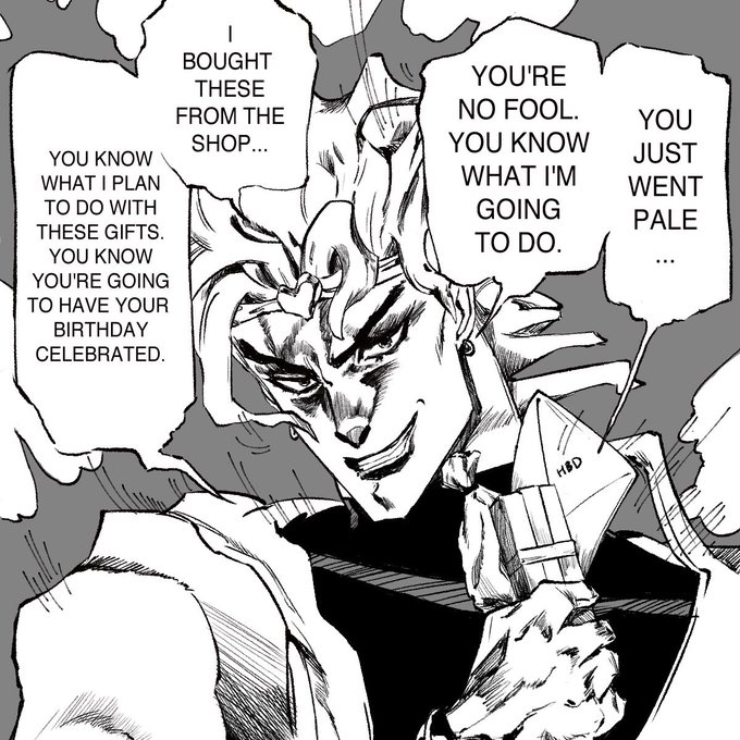 dio wishes a happy birthday to whoever has a birthday today #JJBA 