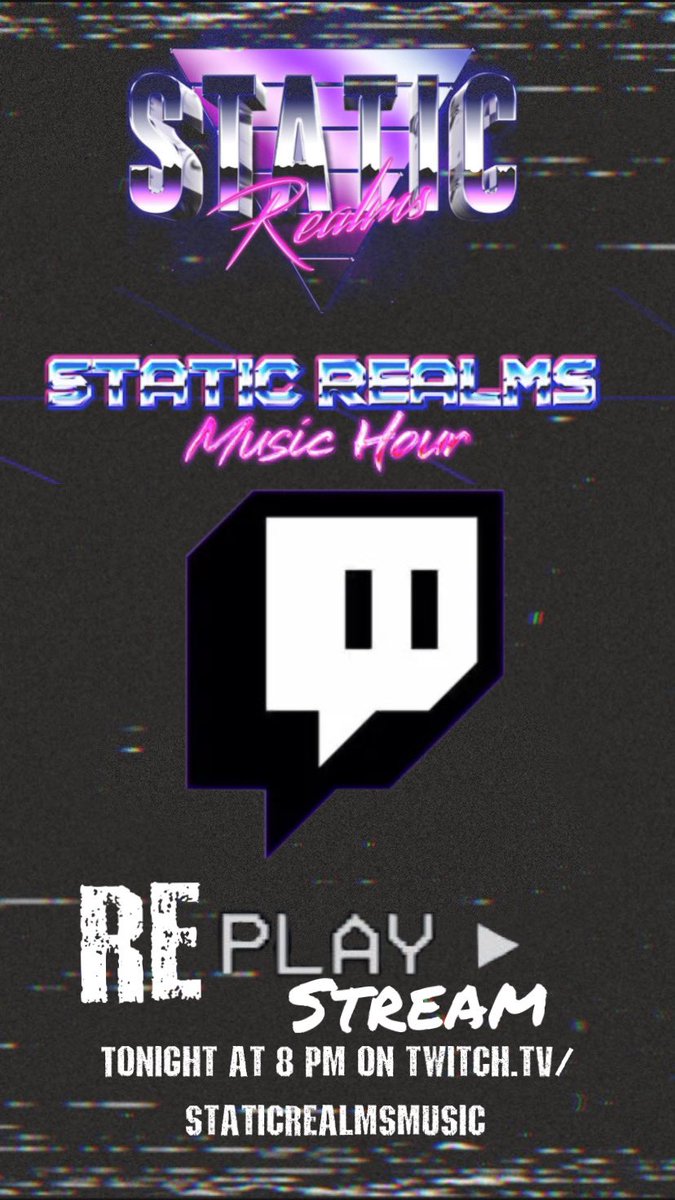 staticrealms's tweet photo. See the replay of some Interviews, Music Videos, Music Hour Episodes and more tonight at 8 pm EST on our twitch Replay Stream!
https://t.co/W6xO4dhI95
#synthwave #retrowave #darkwave #outrun #synthpop #synthfam #cosplay #synthstream #staticrealms https://t.co/lkflBOTLWj