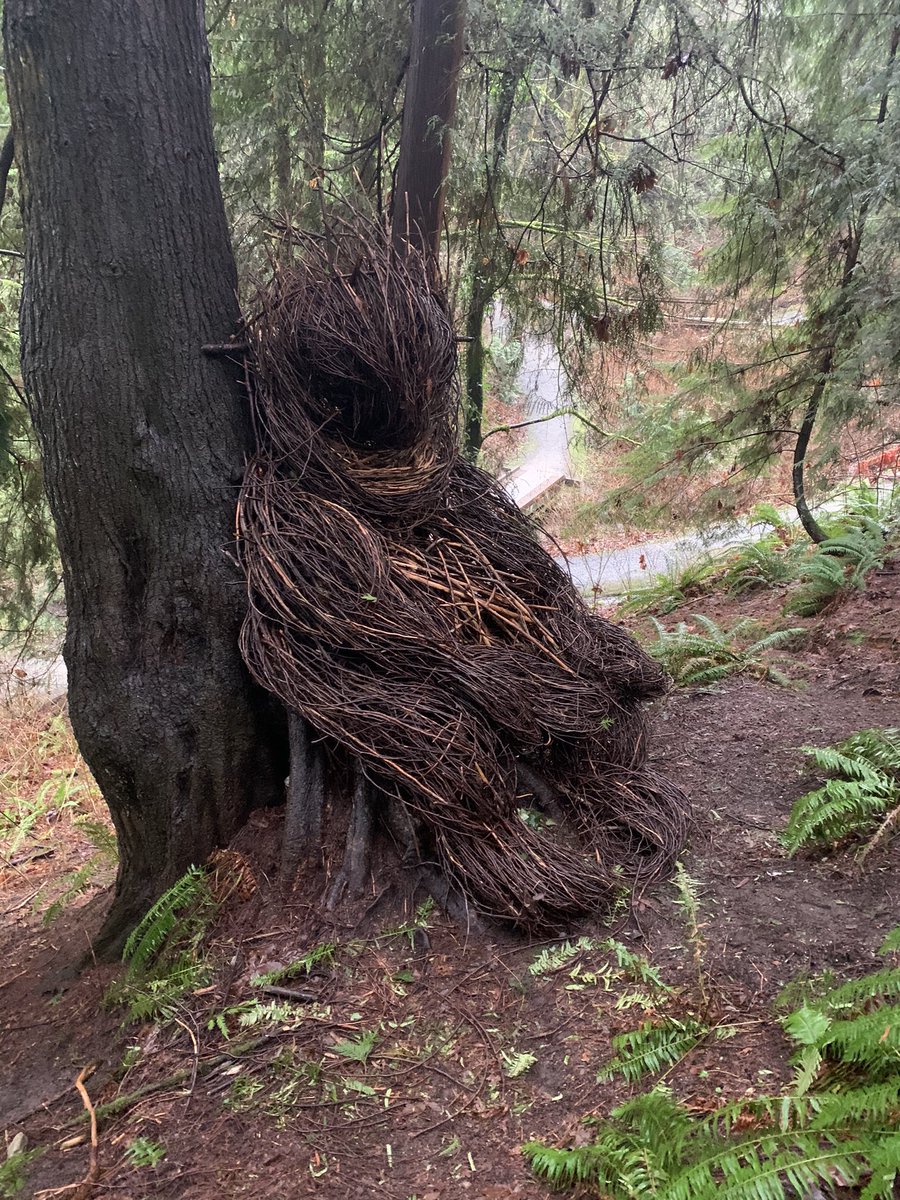 This is the gentle giant, Mr. Troll. He’s massive and just off the main path. I can’t believe we missed him the first time. But these sculptures really do blend in with the forest — probably because that’s what they’re made of.Anyway. Now you know. /thread