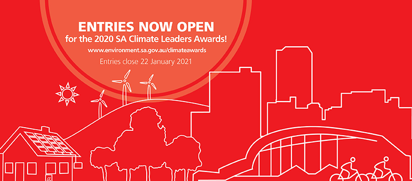 envirosanews's tweet photo. Have you got your nomination in for the Premier’s Climate Change Council 2020 SA Climate Leaders Awards yet? Well, get your skates on because entries close this Friday. https://t.co/J7wdKtd9TH https://t.co/u4XkuVIhMD