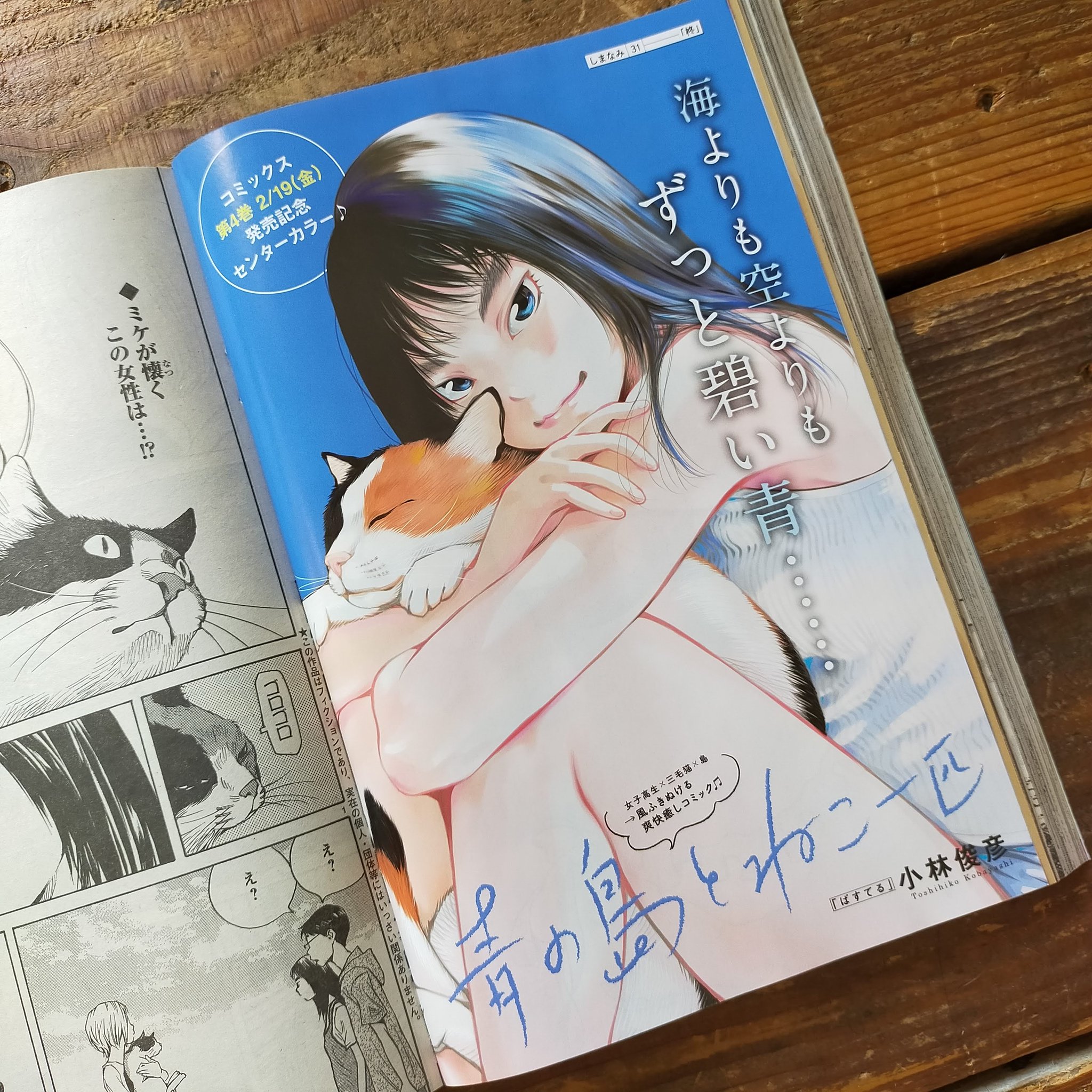 小林俊彦staff 4巻発売中 ヤングチャンピオン烈 本日発売 青の島とねこ一匹 しまなみ31 柊 さてさてフェリーで凪島にやってきたこの女性は ミケがゴロゴロなついてます 小林俊彦staff 4巻発売中 ヤングチャンピオン烈 本日発売 青の島とねこ一匹 しまなみ31 柊 さてさてフェリーで凪島にやってきたこの女性は ミケがゴロゴロなついてます