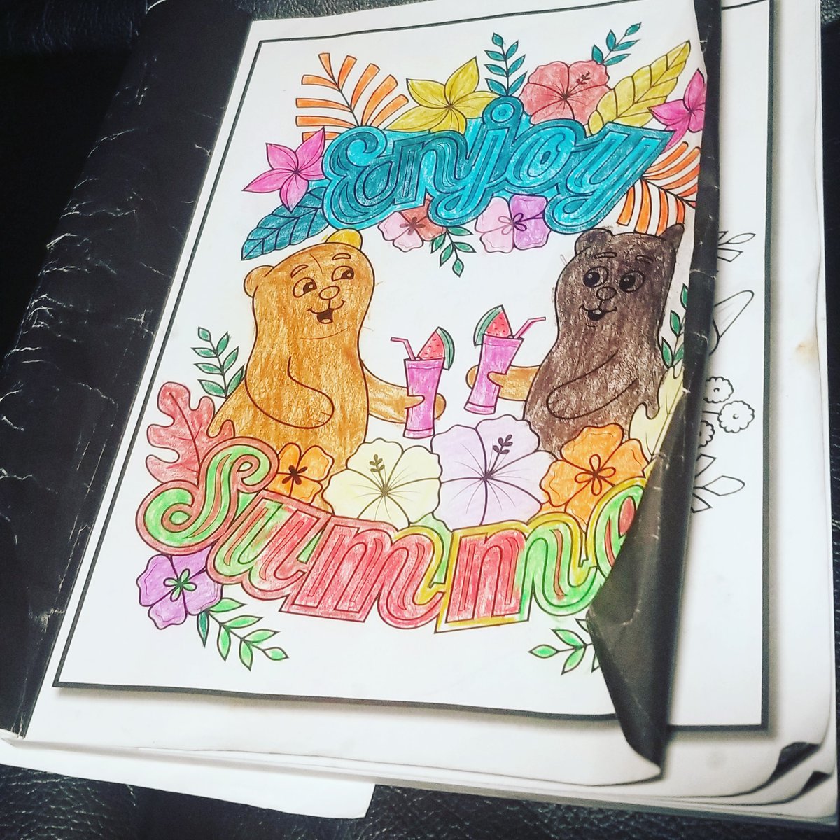 DianaRachlis's tweet photo. Love Jade Summer coloring books #art #lovetocolor #lovecoloring #Parkinson #Dystonia #healthylifestyle https://t.co/K1Znu2lwZN