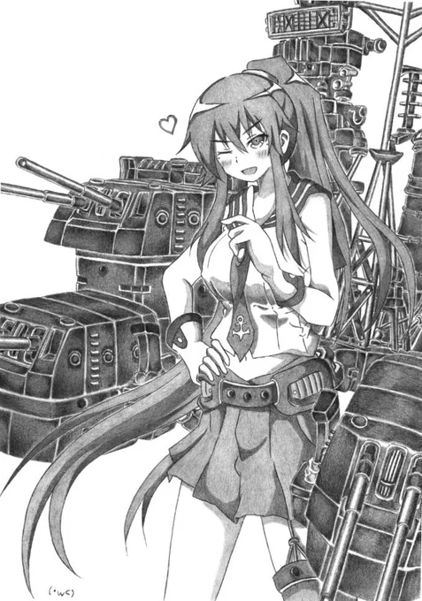 #私の絵柄が性癖に刺さる人に届いてほしい
少女+巨大兵器のアンバランス感が好きなんですよ 