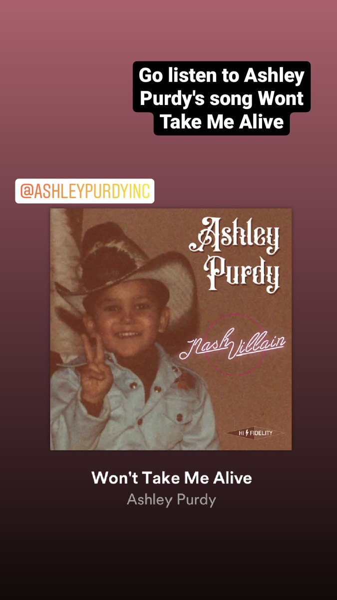 Lina71115207's tweet photo. Go listen to @AshleyPurdy song Wont Take Me Alive.
Also after you listen to this song go vote for it on Fast forward chats.
https://t.co/0RSQruDM5m
#ashleypurdy #ashleypurdyfan #ashleypurdyfans #ashleypurdyoutlaw #ashleypurdyinc #AshleyPurdyloveyou #purdygirl #purdypose https://t.co/vCwLsWhjI2