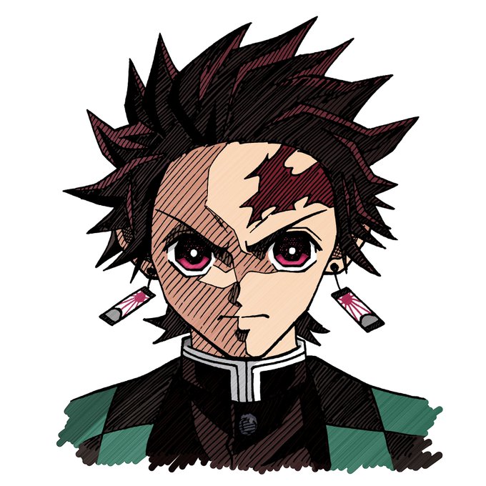 ぎたびさんがTwitterに投稿した竈門炭治郎(鬼滅の刃)のイラスト。