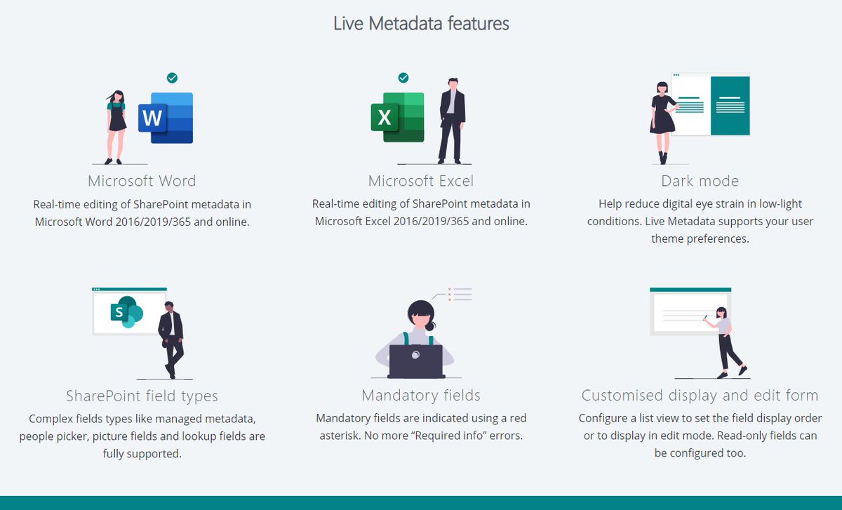 QualitemGroup's tweet photo. Simplify your #SharePoint #metadatamanagement by starting your free trial of Live Metadata today - manage your #SharePointOnline document metadata from within #Word or #Excel!

Live Metadata for Word: https://t.co/tnjddQDnTg
Live Metadata for Excel: https://t.co/7lo33kV7LV https://t.co/r5MNXKtVTT