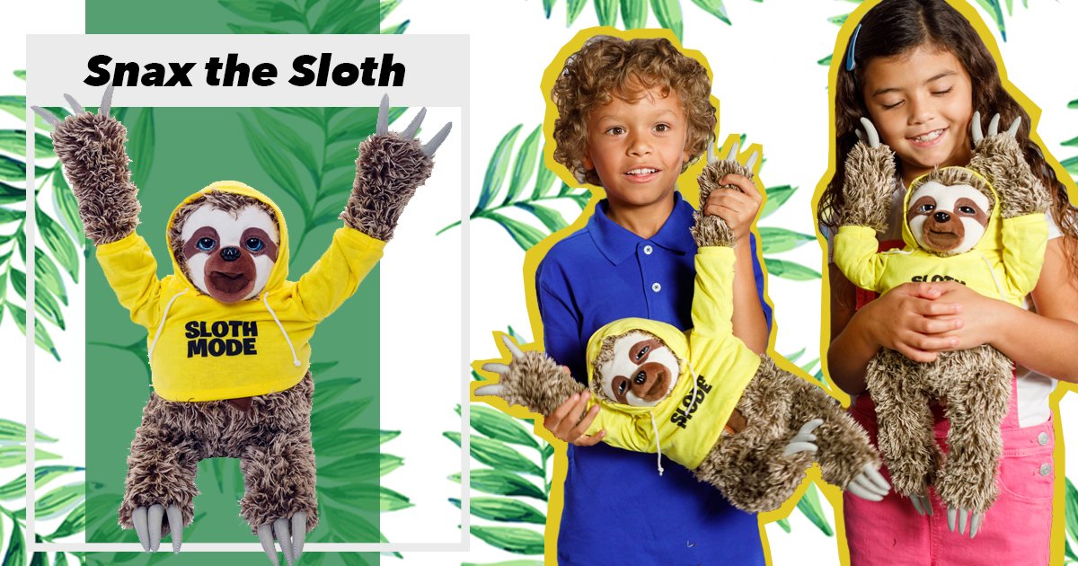 Take it slow with Snax the Sloth! 🦥 He can talk back to you, but it will  slooooow!! bit.ly/3bmSpaW