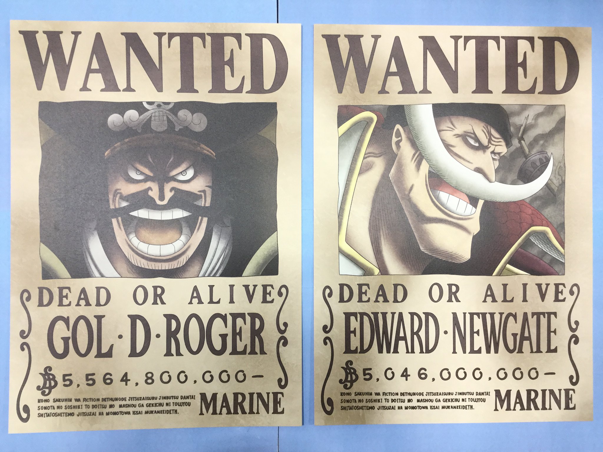 One Piece 麦わらストア名古屋店 Auf Twitter 新商品 海軍発行公式手配書 ゴール D ロジャー エドワード ニューゲート カイドウ シャーロット リンリン シャンクス マーシャル D ティーチ 各660円 税込 好評発売中 麦わらストア Onepiece
