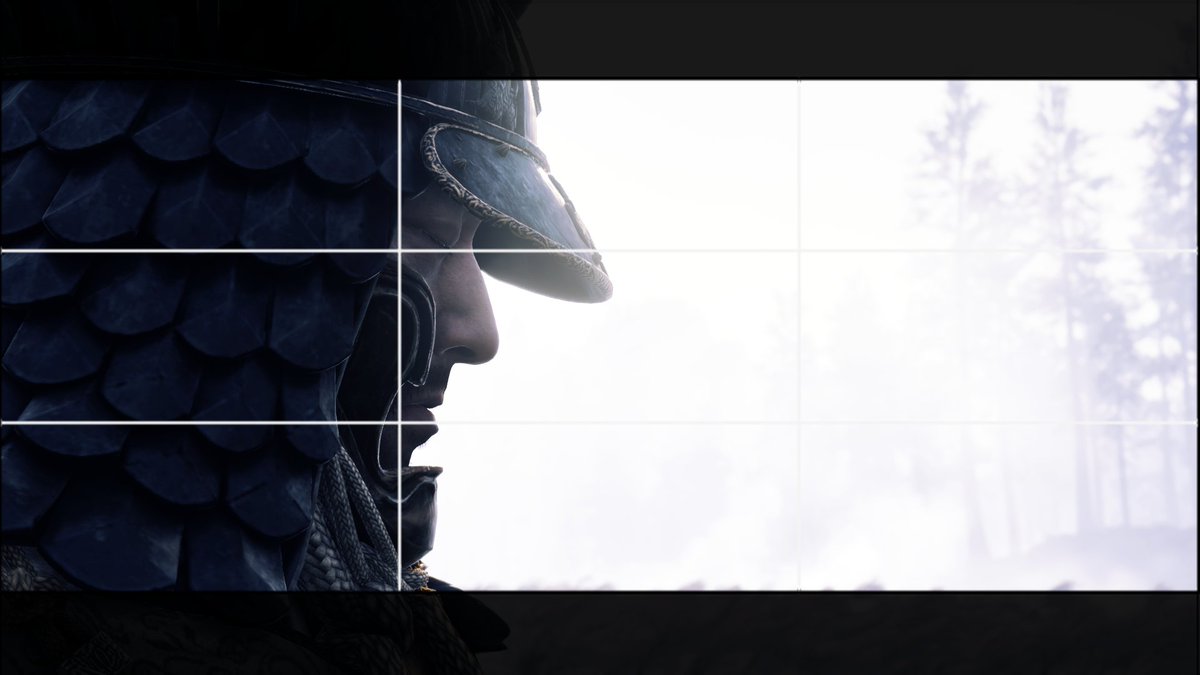 I wanted a portrait. Focus on his meditating face, feeling. I wanted the trees to tell the story of "where" (woods, cold, silent)21:9 gave too much "story"3:2 good amount of "feels" but not enough "story"4:3 right balance for portrait, and I brought back trees in the frame