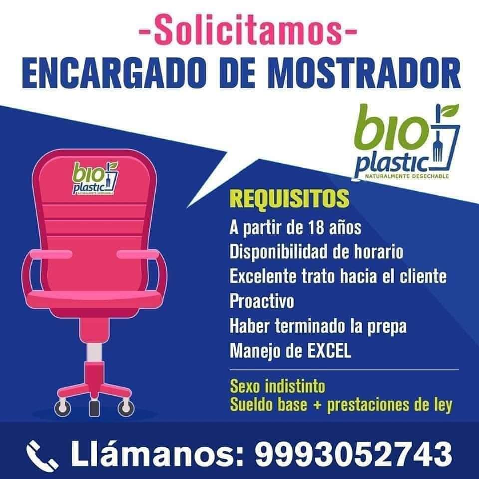 Bioplasticmid's tweet photo. Por expansión necesitamos personal manda tu currículum al correo bioplastic.mid@gmail.com se parte de nuestro equipo #bolsadetrabajo #equipo #merida #jardinesdelnorte #familia https://t.co/S4TmcfG0zF