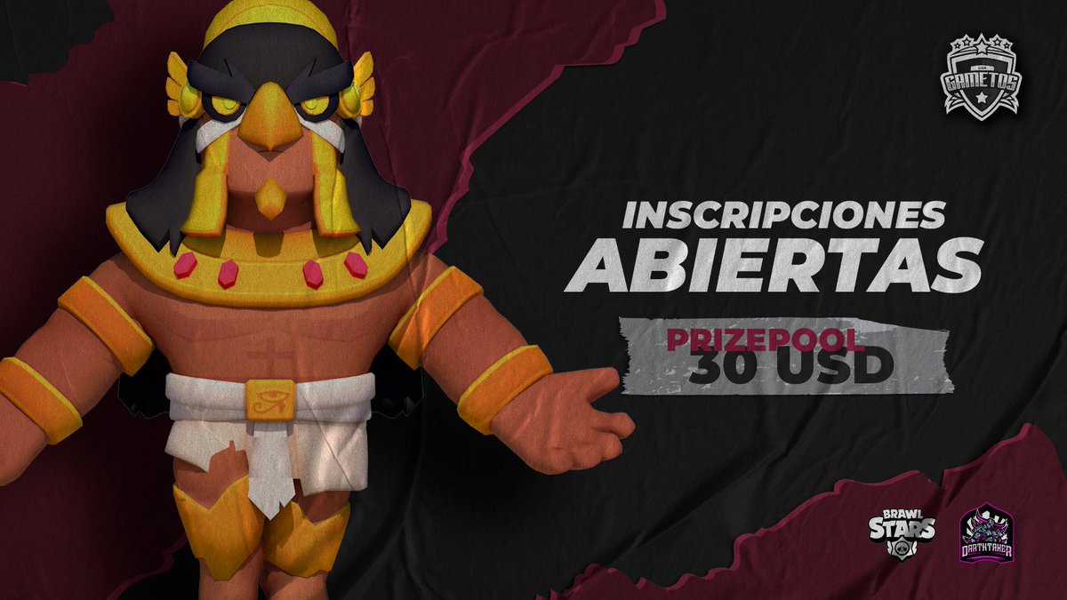 #BS⭐️ • ¡INSCRIPCIONES ABIERTAS!

Gametos Brawl Stars Latam Norte.

 30 USD💰

Requisitos:
•Seguir a ⬇️
✅<a href="/GametosLiga/">Liga Gametos - Clash Royale</a>
✅<a href="/JorgeMayaCR/">Jorge Maya</a>
✅@PSinsop
•Dar Fav ♡ &amp; Rt
•Etiqueta a 2 equipos. 
•Llenar el formulario ⬇️:
n9.cl/2bc8

El equipo con mas Favs❤️ entra directo
